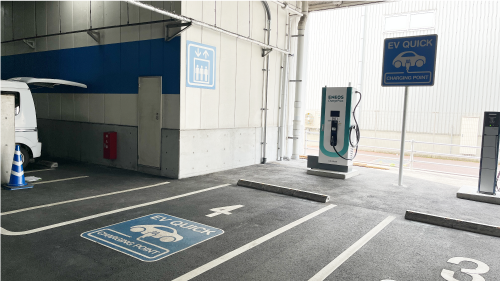 電気自動車(EV)の充電スポットを整備